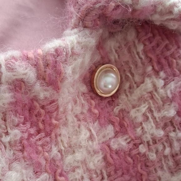 LoveShackFancy Armstrong Coat Pink Hills Tweed. - Picture 12 of 16